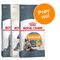 Prøvepakke: 3 x 400 g Royal Canin kattetørfoder Sensible 33 + Hair & Skin + Indoor 27