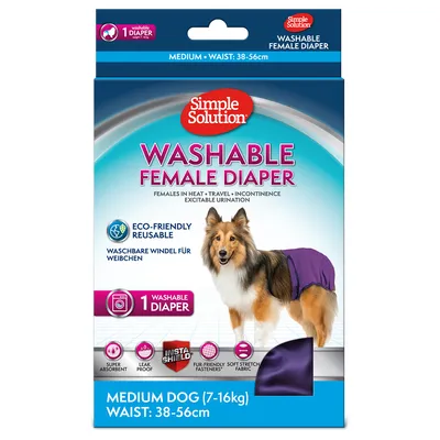 Pannolini lavabili Simple Solution per cani femmina - Tg. M, 1 pz