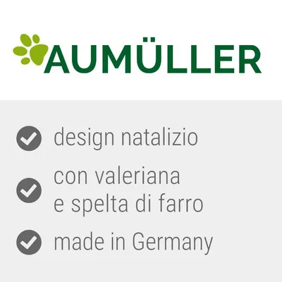 Gioco per gatti Orsetto Aumüller con cappello di Babbo Natale - L 15,5 x P 12 x H 5 cm