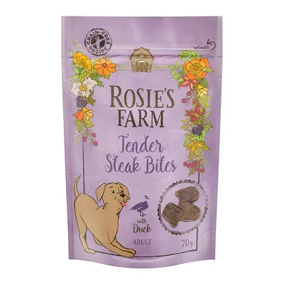 Rosie's Farm Snacks Adult "Tender Steak Bites" And - Økonomipakke: 5 x 70 g
