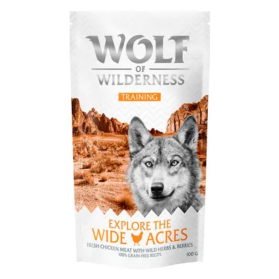 Wolf of Wilderness Training Explore the Wide Acres, с пиле - 3 x 100 г