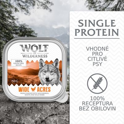 Wolf of Wilderness Adult 6 x 150 g vanička