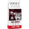 20% gratis! 14,4 kg Wolf of Wilderness - getreidefrei Ruby Midnight - Rind & Kaninchen
