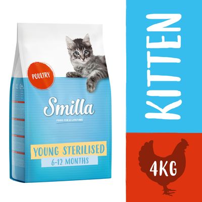 Smilla Young Sterilised med fjerkræ 4 kg