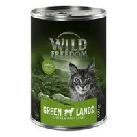 Wild Freedom Adult 6 x 400 g - brez žit - Green Lands - Jagnjetina & piščanec