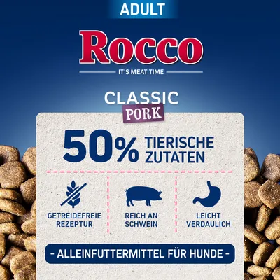Rocco Adult Classic Schwein mit Huhn 5 x 1 kg