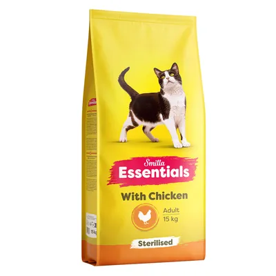 Smilla Essentials Adult Sterilised с пиле - 5 x 400 г