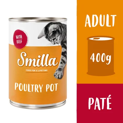 Smilla szárnyastál gazdaságos csomag  24 x 400 g - Szárnyas & marha