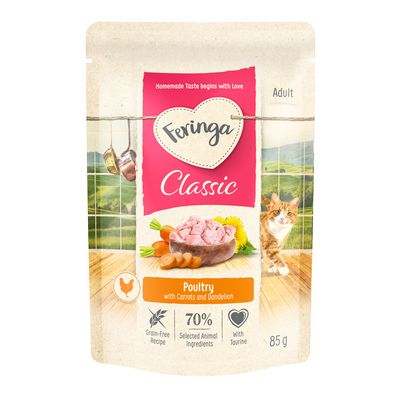 Feringa 12 x 85 g i portionspåse - Fjäderfä med morötter
