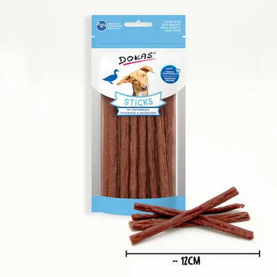 Dokas Sticks - s kachními prsy, srdíčky a játry (60 g)