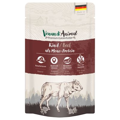 Venandi Animal Monoprotein 24 x 125 g Economy Pack Wołowina