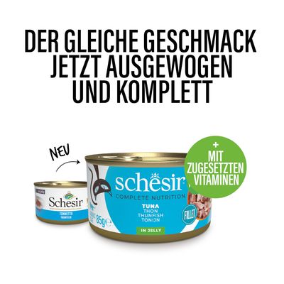 Schesir Complete Nutrition Filet in Gelee 6 x 85 g in Dosen