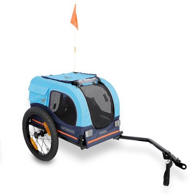 Remorque à vélo HAFENBANDE Cabby S avec 2 attelages L 116 x l 52 x H 61 cm / jusque 20 kg