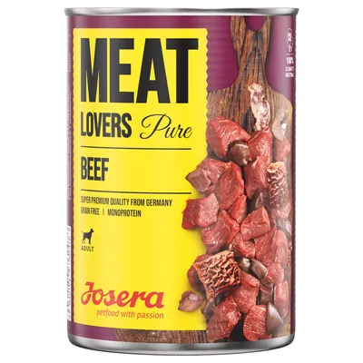 Josera Meat Lovers Pure Beef, Super Premium Quality from Germany, Grain Free, Monoprotein, für erwachsene Hunde.