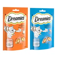 Super-Sparpaket: 24 x 60 g Dreamies Katzensnack - Mix 3: Huhn & Lachs