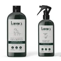 kooa Kombi-Paket: Tiefenreinigungsshampoo + Entwirrungsspray - Reinigungsshampoo (300 ml) + Entwirrungsspray (300 ml)