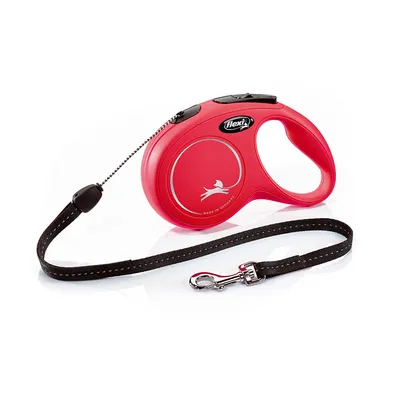 flexi New Classic Κορδόνι-Οδηγός Σκύλων κόκκινο, 8 m - S: έως 12 kg