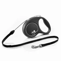 flexi Black Design Seil-Leine schwarz, 5 m - S: bis 12 kg