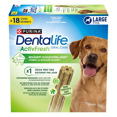 PURINA Dentalife ActivFresh Bâtonnets à mâcher pour chien de grande taille