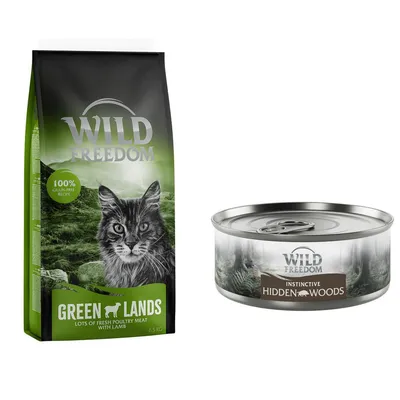 6.5kg Wild Freedom + 6 x 70g Instinctive Wet Food - Special Bundle!* - Adult "Green Lands" Lamb + Adult "Hidden Woods" Wild Boar 6.5kg Wild Freedom + 6 x 70g Instinctive Wet Food - Special Bundle!* - Adult "Green Lands" Lamb + Adult "Hidden Woods" Wild Boar