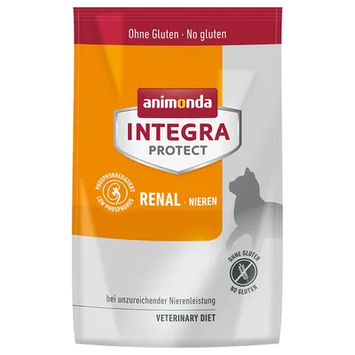 Animonda Integra Protect Renal, reduced phosphorus, gluten-free. For insufficient kidney function. Veterinary Diet.