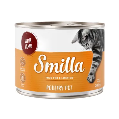 Smilla Poultry Pot s jehněčím, obsahuje taurin, bez obilovin, vyrobeno v Německu, 200g.