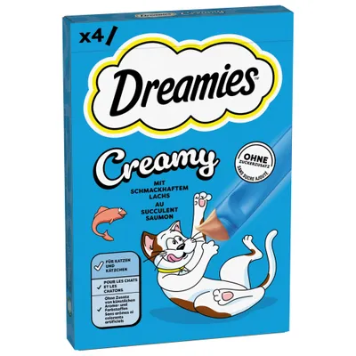 Dreamies Creamy Snacks - Saver Pack: Salmon (44 x 10g) Dreamies Creamy Snacks - Saver Pack: Salmon (44 x 10g)