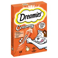 Dreamies Creamy Snacks snacks cremosos para gatos - Pollo (44 x 10 g) - Pack Ahorro