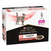 PURINA PRO PLAN Veterinary Diets Feline DM ST/OX Diabetes Management bœuf pour chat - 10 x 85 g