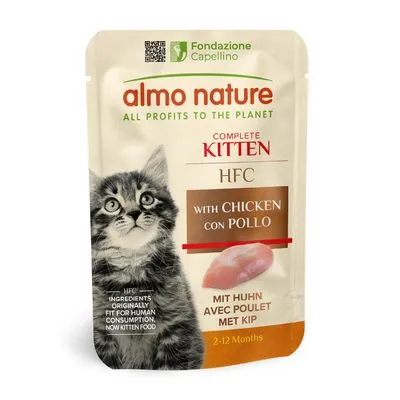 Almo Nature HFC Kitten 6 x 55 g - Met Kip