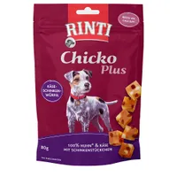RINTI Chicko Plus Dés de fromage & jambon pour chien - 6 x 80 g