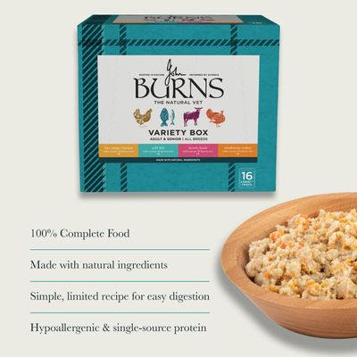 Burns Variety Box Wet Dog Food 6 x 395g - Bumper Box: 16 x 395g
