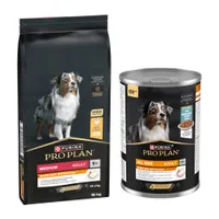 16 kg PURINA PRO PLAN + 12 x 400 g All Size Adult Everyday Nutrition in Jelly gratis! - Medium Adult Everyday Nutrition + Fisch