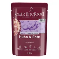 Výhodné balení catz finefood jemné filety 32 x 85 g - kuřecí a kachní