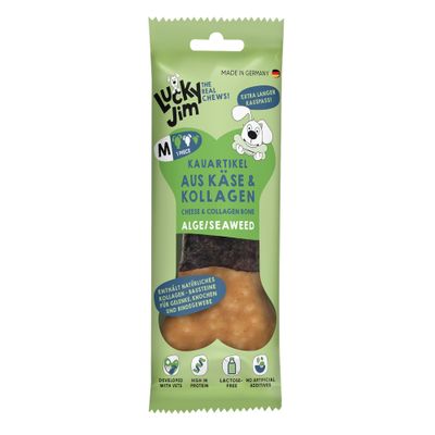 Lucky Jim Kauartikel aus Käse & Kollagen Classic, enthält natürliches Kollagen, laktosefrei, ohne künstliche Zusätze, hoher Proteingehalt, Made in Germany.