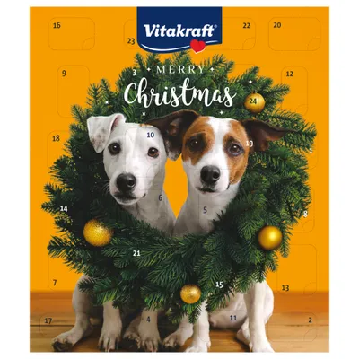 VITAKRAFT Merry Christmas kalendarz adwentowy dla psa - Różnorodny wybór przysmaków VITAKRAFT Merry Christmas kalendarz adwentowy dla psa - Różnorodny wybór przysmaków