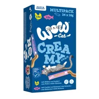 WOW Cat Creamy Snack - 24 x 16 g mix balenie (2 druhy)