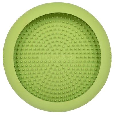 LickiMat Schleckmatte für Hunde UFO, grün -  Ø 18,5 x H 6 cm