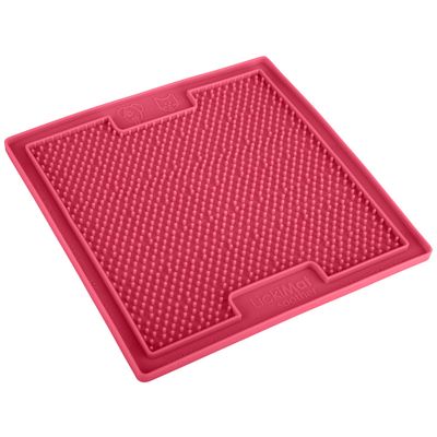 LickiMat Soother Classic Licking Mat – Pink - 23 x 20 x 1 cm (L x W x H)