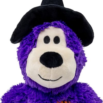 KONG Hundespielzeug WildKnots Halloween Hexen-Bär, lila - ca. L 25,5 x B 23 x H 8 cm