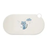 Set de table en silicone TIAKI Milky Kitty pour chien et chat - L 50 x l 25 cm