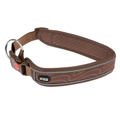 TIAKI Soft & Safe ogrlica za pse, smeđa - Veličina L: 55 - 65 cm opeg vrata, širina 45 mm