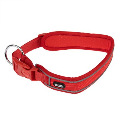 TIAKI Soft & Safe нашийник за кучета, червен Размер XS: 25 - 35 cm обиколка на врата, B 40 mm