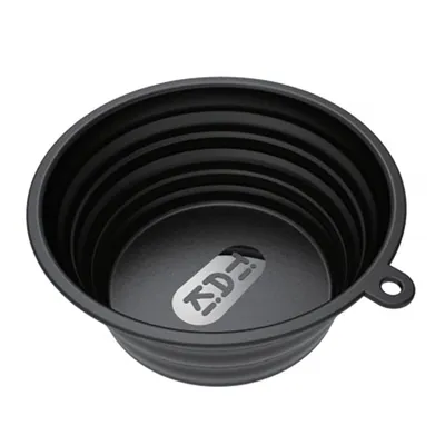 TIAKI Bol de călătorie din silicon negru - 500 ml