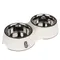 TIAKI dubbele melamine voerbak 2 x 800 ml, Ø 16 cm