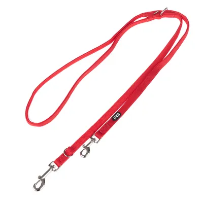 TIAKI Mesh povodac za pse, crveni - 200 cm duljine, 15 mm širine