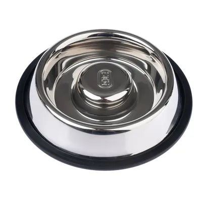 TIAKI Silvered Slow-Feeding Bowl - 1120ml (29cm diameter)
