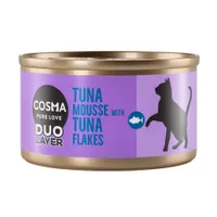 Cosma DUO Layer 6 x 70 g - Tonfiskmousse med tonfiskbitar