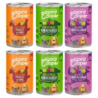 Edgard & Cooper Adult Mixed 6 x 400 g voor honden tegen een speciale prijs! - kip, kalkoen (2x400g) + lam, rund (2x400g) + wild, eend (2x400g)