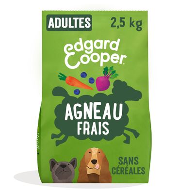 Edgard & Cooper Adult agneau sans céréales pour chien 2,5 kg